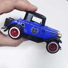 Miniature Retro Vintage Iron Car, 1:32 Scale, Collection - Azul - Ver 2