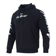 Under Armour Sudadera holgada de ajuste casual para hombre, ropa deportiva cómoda para uso diario - Negro - Ver 1