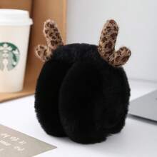 1 miếng bịt tai giữ ấm mùa đông, bịt tai chống đông hình gạc hươu cái, túi đựng tai bằng vải nhung dễ thương chống lạnh, bịt tai cho học sinh có thể gấp gọn - Nhiều màu - Xem 7