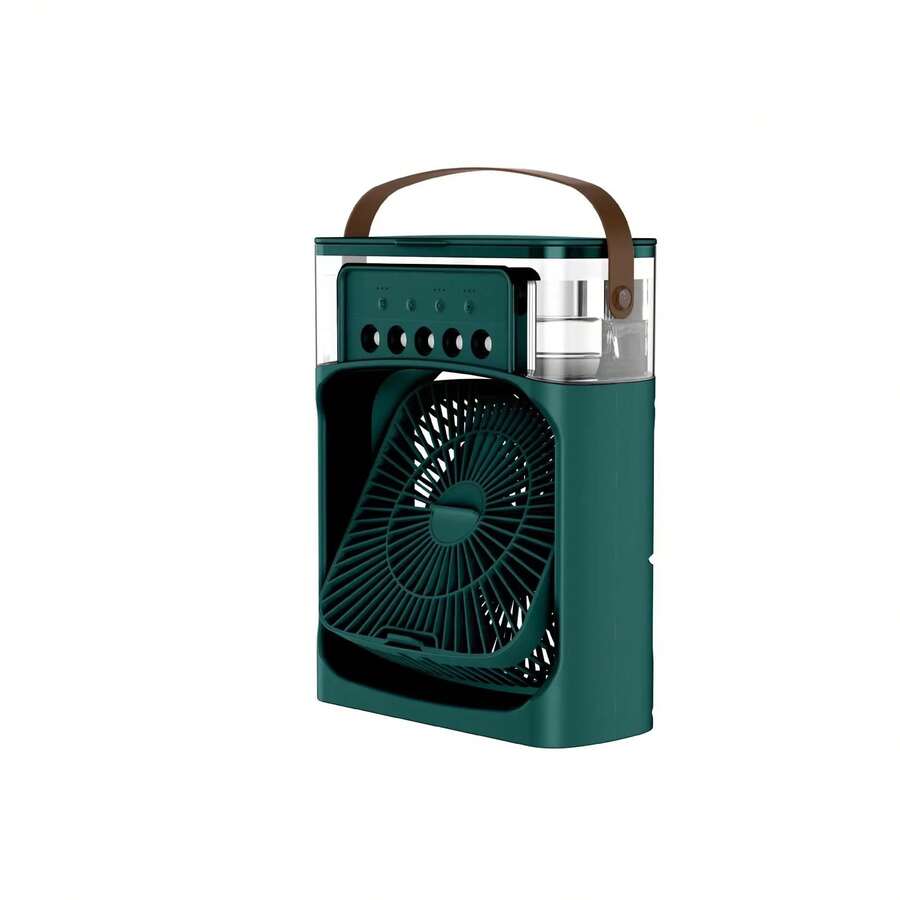 Ventilador de escritorio 3 en 1, enfriador y humidificador con luz LED USB 3 en 1 - Verde - Ver 1