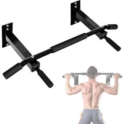 Heavy Duty Wall Mounted Pull Up Bar MultiGrip Ceiling Strength Joist Mount ChinUp Bar For Home Gym Portable