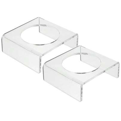 2Pcs Acrylic Football Display Stand Transparent UShaped Holder For Home Office Sports Ball Showcase