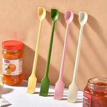 2 In 1 Silicone Jam Spatula, 1 Count Double-Ended Jam Scraper, Household Double-Ended Mi - Multicolor - View 8