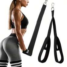 1 pieza Accesorio de cuerda para tríceps, Accesorio de empuje de tríceps actualizado de 3 en 1 con mango de 3 agarres, Adecuado para ejercicios de tríceps, espalda y hombros, Equipo de fitness unisex - Multicolor - Ver 1