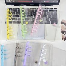 A6 Transparent Loose-Leaf Cover Sticker Book, Stickers, 3D Sticker Storage Box, 6-Ring PVC Notebook Set, DIY Journal - Multicolor - View 3