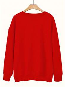 Women's Crab Print Sweatshirt With White Crab-Shaped Bead Design - Slim Fit Long Sleeve Round Neck Sweater, Machine Washable Crab Pattern Sweater, Suitable For Autumn And Winter Seasons, Crab Theme Party Outfit (Casual Crab Outfit) - Brown Crab Sweater, Women's Sweater, Women's Autumn Clothing, Halloween Sweater, Ugly Christmas Sweater, Women's Christmas Sweater, Women's Ugly Christmas Sweater, Christmas Sweater, Women's Autumn Clothing, Women's Long Sleeve Top, Women's Christmas Sweatshirt, Women's Autumn Sweater, Women's Sweater, Autumn Sweater, Halloween Sweater, Women's Sweater And Pullover, Women's Sweater - New Crew Neck Sweatshirt 2026 - 紅色 - 查看 2