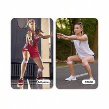 硅胶髌骨带，男女通用护膝，髌骨护膝带，适用于篮球、跑步、徒步、排球、网球、深蹲等运动，男女通用护膝，髌腱支撑带，弹性护膝带，跑步配件 - 彩色 - 查看 7