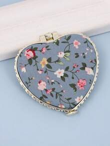 1pc/3pcs Compact Foldable Makeup Mirror, Travel Size, Portable, Foldable Design, Retro Floral Pattern, Double-Sided High Definition Folding Mirror, Makeup Mirror, Touchup Mirror, Pocket Mirror Birthday Gifts Graduation Home Decor Back To School Room Decor School Supplies - Multicolor - View 19