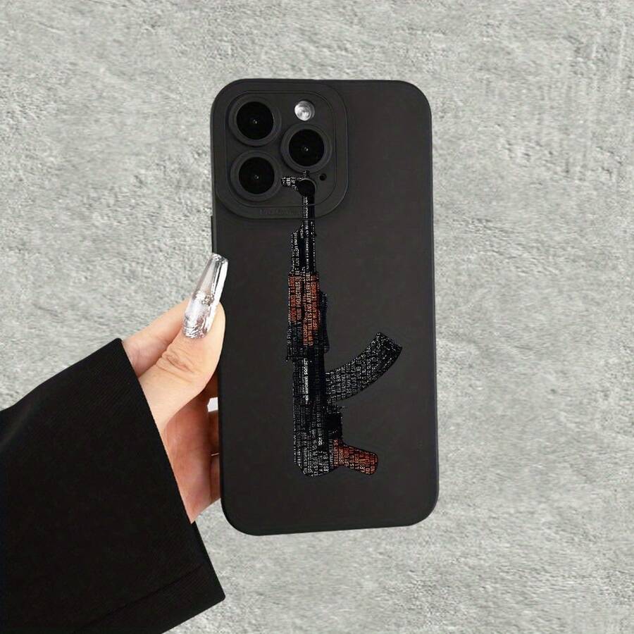 [Teléfono] Diseño de letras impresas con un patrón fragante, un teléfono móvil elegante con una nueva escalera para los ojos. Combina interés con elegancia, ofreciendo un aspecto simple pero moderno tanto para hombres como para mujeres, compatible con. - Colores mixtos 1 - Ver 1