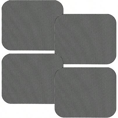 4PCS Car Side Window Sunshade - Reusable Washable Static Cling Film Car Window Shade Sticker Block Rays Heat - Vehicle Window Film Shade Privacy Protector Most Black