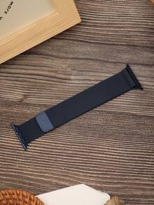 适用于 38mm、40mm、41mm、42mm、44mm、45mm、46mm、49mm 表盘的兼容不锈钢表带，磁吸式表扣，适配 Ultra、SE、11、10、9、8、7、6、5、4、3、2、1 系列手表，男女通用 - 午夜藍 - 查看 3