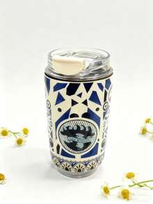 كوب عازل محمول جديد وجميل، زجاجة مياه عازلة فراغية من الفولاذ المقاوم للصدأ 304 مانعة للتسرب، كوب حراري للمكتب والسفر والتخييم، هدية مثالية للترطيب - متعدد الألوان - مشاهدة 9