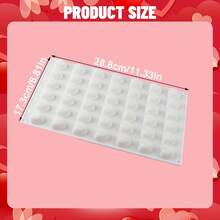 1pc 8/15/35 Cavity Silicone Heart Shaped Mousse Mold, Handmade Chocolate Candy Jelly Dessert Baking Mold, Cake Decorating Tool, Valentine's Day Heart Shaped Silicone Baking Mold - White - View 12