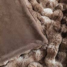 1pc Luxury Faux Mink Fur Plush Blanket, Thick Double-Layer Soft Fluffy Throw Blanket With Cloud-Like Feeling, Suitable For Home, Living Room, Bedroom, Sofa, Also Makes A Great Gift To Upgrade Home Living Quality
