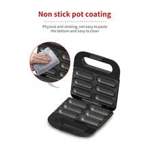 Máquina Para Hacer Banderillas Eléctrica De 6 Cavidades Antiadherente, Fabricante De Corn Dogs, Potente Y Fácil De Limpiar  750W - Tipo de Enchufe A USA (110-127V) - Ver 7