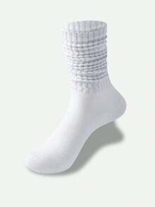3 Pairs Women's Pure White Slouch Socks (No Cardboard) - Multicolor - View 4