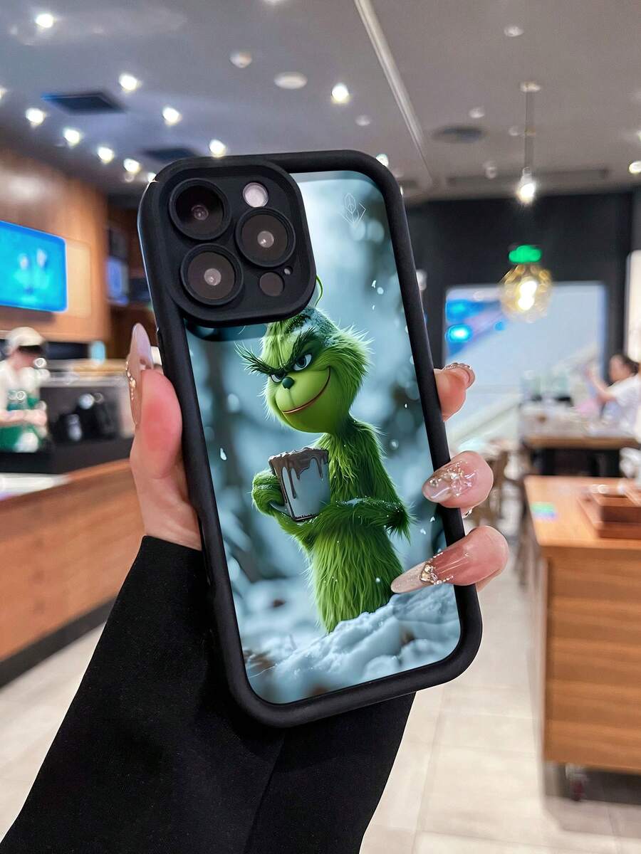 Funda para teléfono <<¿Qué ? ¿Qué Cocoa?» compatible con teléfonos , 17, 16 Pro Max, 15 Pro Max, 13 y 12. Fabricada en TPU, ofrece protección contra golpes y caídas. Un regalo perfecto para familiares y amigos en las fiestas de invierno y otras ocasiones especiales. - Negro - Ver 1