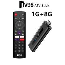 TV98 Stick 安卓 14 全志 H313 四核处理器 HDR 10 4K 语音遥控 4G 5G 双频 WiFi 高清播放器