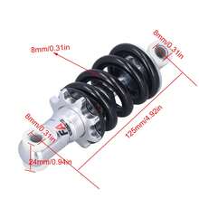 1200LBS Shock Absorbers For 47cc And 49cc Mini Bikes And Small 4-Wheel Quads - 125mm Bolt Pattern