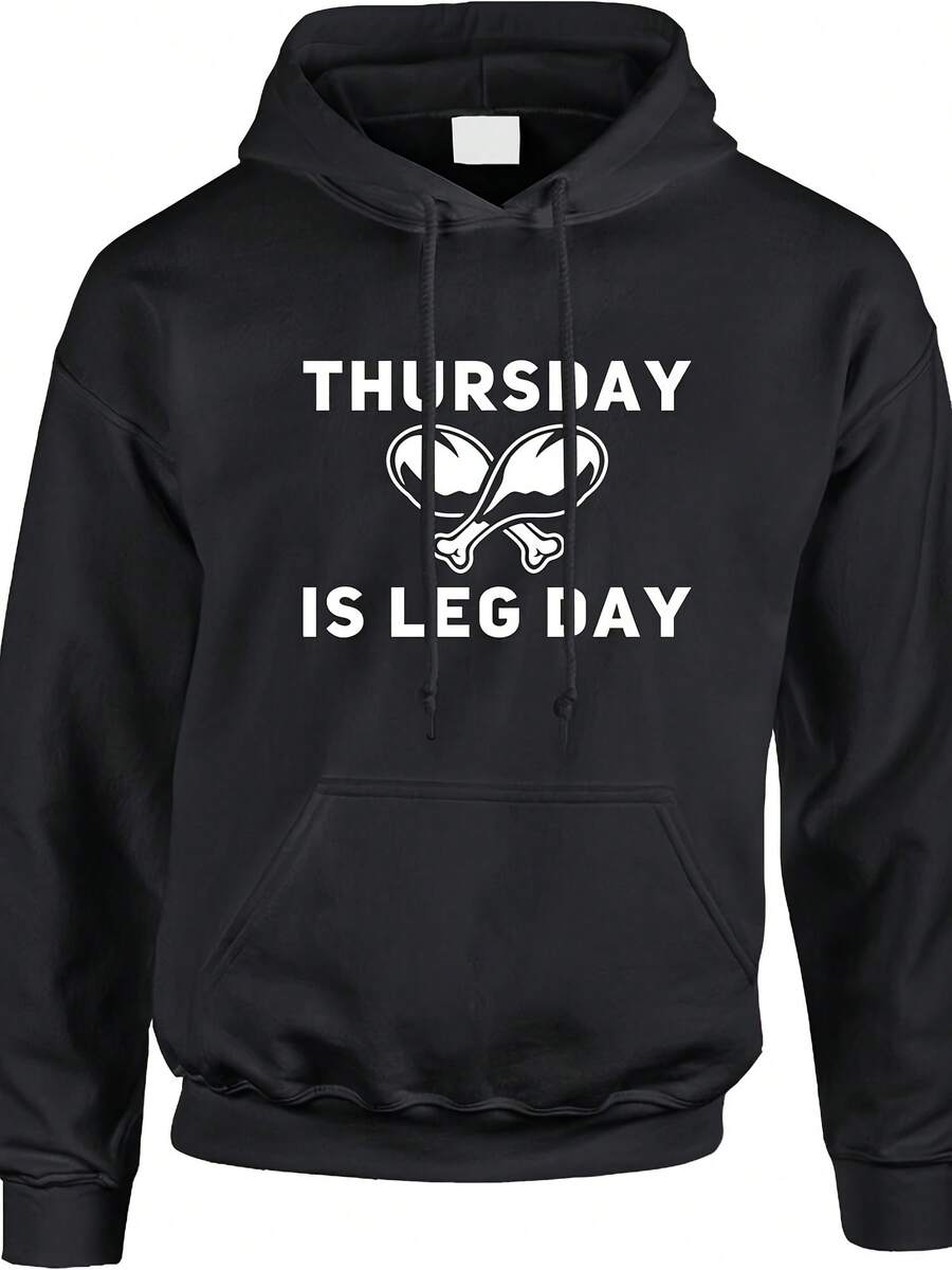 Thursday Is Leg Day Hoodie Pullover Or Crewneck Sweatshirt -Funny, Tksgiving Shirt - 款式1 - 查看 1