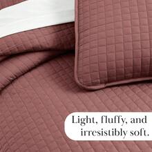 Full/Queen Quilt Bedding Set, Microfiber Quilts Queen Size, Coverlet, Stain & Pet Hair Resistant Bedding, Full Size Bedspread With 2 Pillow Shams, Bone, 2025 - 14. 馬薩拉紅酒(赤土色) - 查看 7
