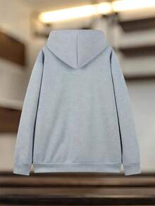 Sudadera Para Hombre con Capucha Estampada de la Virgen de Guadalupe en Estilo Vintage, Ropa Deportiva Unisex Confortable para Uso Diario y Recreación, Sudadera Navideña para Hombre Inspirada en la Cultura Mexicana con Detalles Artísticos y Manga Larga - Gris 3 - Ver 3