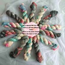 DIY DIP Yarn 1pc,Each Pc Will Have Different Colors Effect - Multicolor - View 3
