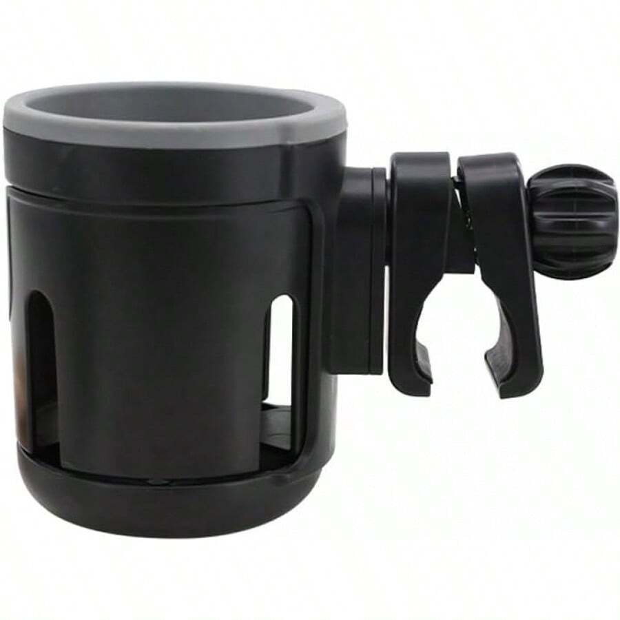 Portavasos para Carro sostenedor de Botella portavasos para Bebidas Accesorios para carriola Accesorio para Cochecito Estante para Bebidas Universal Porta biberones AbS Black - 1 - Ver 1