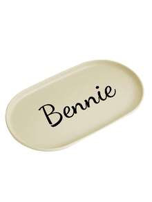 1pc Customizable Name & Pattern Oval Tray, Korean Style PP Snack Plate, Nordic INS Dumpling Dish, Jewelry Storage, Tableware, Dessert, Towel Tray - Multicolor - View 9