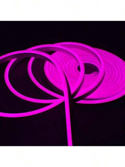 Fita De Led Neon Unicolor 12 V Com 5 Metros Bivolt Super Flexivel Resistente A Agua  Sem Fonte