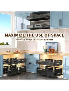 Crockery Cabinet & Kitchen Storage, Storage Racks - Multicolor - View 6