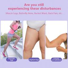 Cellulite Massager Manual Muscle Massager Roller For Leg, Neck, Arm And Foot - Pink - View 6