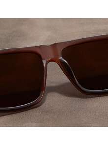 Ultra-Light Unisex Glasses - Retro Walnut Style Frame, Fashionable Glasses Without Prescription With, Suitable Daily And Formal Occasions - Valentine's Day And Father's Day - Wide Frame (>139mm), Casual Wear, Fashionable Design, Durable Material, Polarized Lenses, Unisex Accessories FDJR - 藍色 - 查看 9