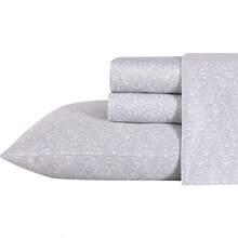 Home King Sheets Soft Sateen Cotton Bedding Set Sleek Smooth And Breathable Home Decor Winnie Grey King - WinnieGreyWhite - View 1