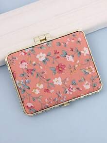 1pc/3pcs Compact Foldable Makeup Mirror, Travel Size, Portable, Foldable Design, Retro Floral Pattern, Double-Sided High Definition Folding Mirror, Makeup Mirror, Touchup Mirror, Pocket Mirror Birthday Gifts Graduation Home Decor Back To School Room Decor School Supplies - Multicolor - View 22