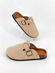 Women's Spring New Round Toe Thick Bottom Comfy Soft Bottom Casual Fashion Mules, Wide Shoes, Unisex Casual Slippers, Sandals, Beach Shoes, Elegant Women Shoes