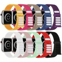 Bộ 10 dây đeo nylon mềm Solo Loop tương thích với Apple Watch 38mm 40mm 41mm 42mm 44mm 45mm 46mm 49mm dành cho nam nữ, dây đeo bện co giãn thoáng khí tương thích với Apple Watch Series Ultra 10/9/8/7/6/5/4/3/2/1/SE làm quà tặng cho học sinh trở lại trường - Nhiều màu - Xem 8