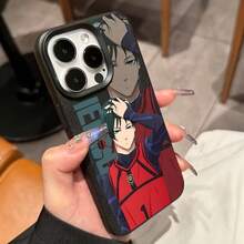Funda de teléfono azul bloque para anime de fútbol de alta demanda, adecuada para for  16, 15, 14, 13, 12, 41 Pro Max Plus, cubierta trasera suave a prueba de golpes, para parejas. - Color mezclado 1 - Ver 7