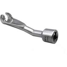 EstiloLlave de tuerca de inyección de combustible de 19 mm con cuadradillo de ½", línea de inyección de 12 puntos, llave de tuerca acampanada tipo abierto para motor diesel Mercedes-BenzVersión mejorada