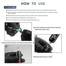 DQFART Wireless Tattoo Gun, Equipped With 1200mAh Power Supply And Powerful Motor, Suitable For Beginners And Tattoo Artists (Tattoo Needles Not Included) - Multicolor - View 2