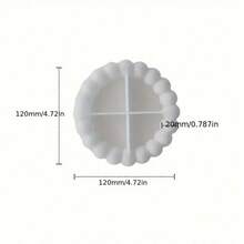 1Bubble Tray Coaster Silicone Molds - DIY Candle Making Supplies - Irregular Shape - Material: Silicone, Bubble Tray Coaster Mold, DIY Gypsum Epoxy Mold For Storage Tray & Coaster Making, Suitable For Home Decoration, Holiday Gifts - Multicolor - View 14