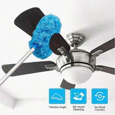 Microfiber Duster Brush, Extendable Duster Brush, Adjustable Extension Rod (12-31.5 Inches), Suitable For Ceilings, Fans, Furniture, And Patio Cleaning. A Must-Have For Home Life And A Patio Cleaning Tool.