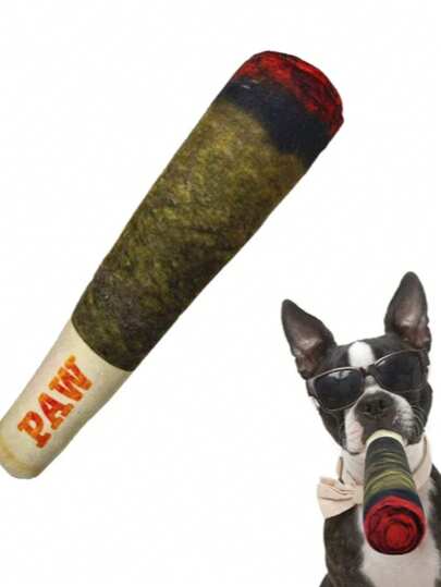 Un paquete de juguetes interactivos para perros con un diseño de peluche divertido, sonidos internos, un juguete masticable para perros, un gran regalo para la dentición y un regalo perfecto de Año Nuevo para tu perro.