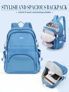 Ba lô laptop mới, phù hợp với máy tính xách tay 14-15.6 inch, unisex, nhẹ và bền, nhiều ngăn, dung tích lớn, lý tưởng cho sinh viên đại học, hoạt động ngoài trời, du lịch, leo núi, sử dụng hàng ngày, có ngăn đựng laptop, phù hợp cho công việc, kinh doanh và sinh viên, có 3 màu để lựa chọn. - Nhiều màu - Xem 13