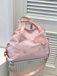 1个可爱大容量短途旅行手提包，Hello Kitty行李包，Hello Kitty休闲单肩包，卡通手提包（女孩款）