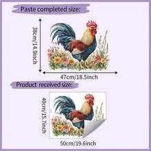 1pc Chicken Wall Stickers, Rooster Hen Chicks Butterfly Farm Idyllic Wall Decals Removable Vinyl Peel And Stick Hen Chicks Eggs Chicken Art For Farmhouse Kitchen Dining Room Nursery Pantry Home Decorations - Multicolor - View 13