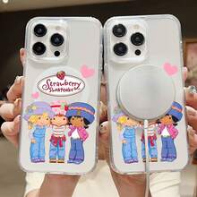 Funda para teléfono con diseño de  y sus amigos: una opción encantadora. Compatible con teléfonos ,  17,  16 Pro Max,  15 Pro Max,  13 y  12. Fabricada en TPU, ofrece protección contra golpes y caídas. Un regalo perfecto para familiares, amigos, parejas y para Halloween. - transparente - Ver 1