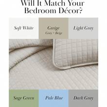 Full/Queen Quilt Bedding Set, Microfiber Quilts Queen Size, Coverlet, Stain & Pet Hair Resistant Bedding, Full Size Bedspread With 2 Pillow Shams, Bone, 2025 - 02 - 骨頭 - 查看 5
