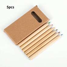 [5/10/15/20 Set] Mini Colored Pencils 8.89cm, Portable Short Thick 6 Different Colors, Pre-Sharpened Colored Pencils For Drawing, Classroom & School Supplies - Multicolor - View 7