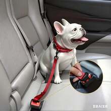 1 قطعة حزام أمان للكلاب في السيارة، حبل جر أمان للحيوانات الأليفة في السيارة، حزام أمان للكلاب في السيارة، إبزيم حزام أمان للكلاب في السيارة، هدية عيد الميلاد لحزام أمان الكلاب في السيارة